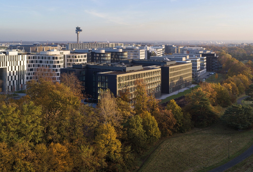 SMART OFFICE Düsseldorf am exklusiven Business-Standort in der Airport City. Realisiert von der bema Gruppe.